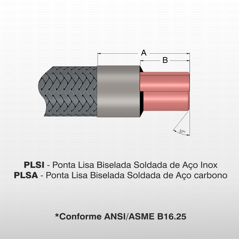 Punta plana biselada