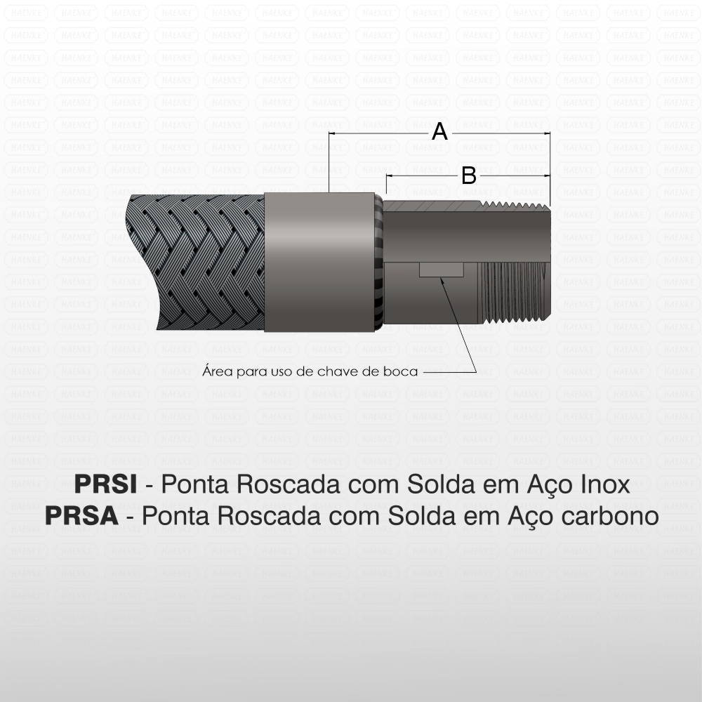 Punta roscada con soldadura