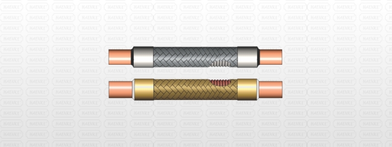 Tubo metálico flexible para refrigeración